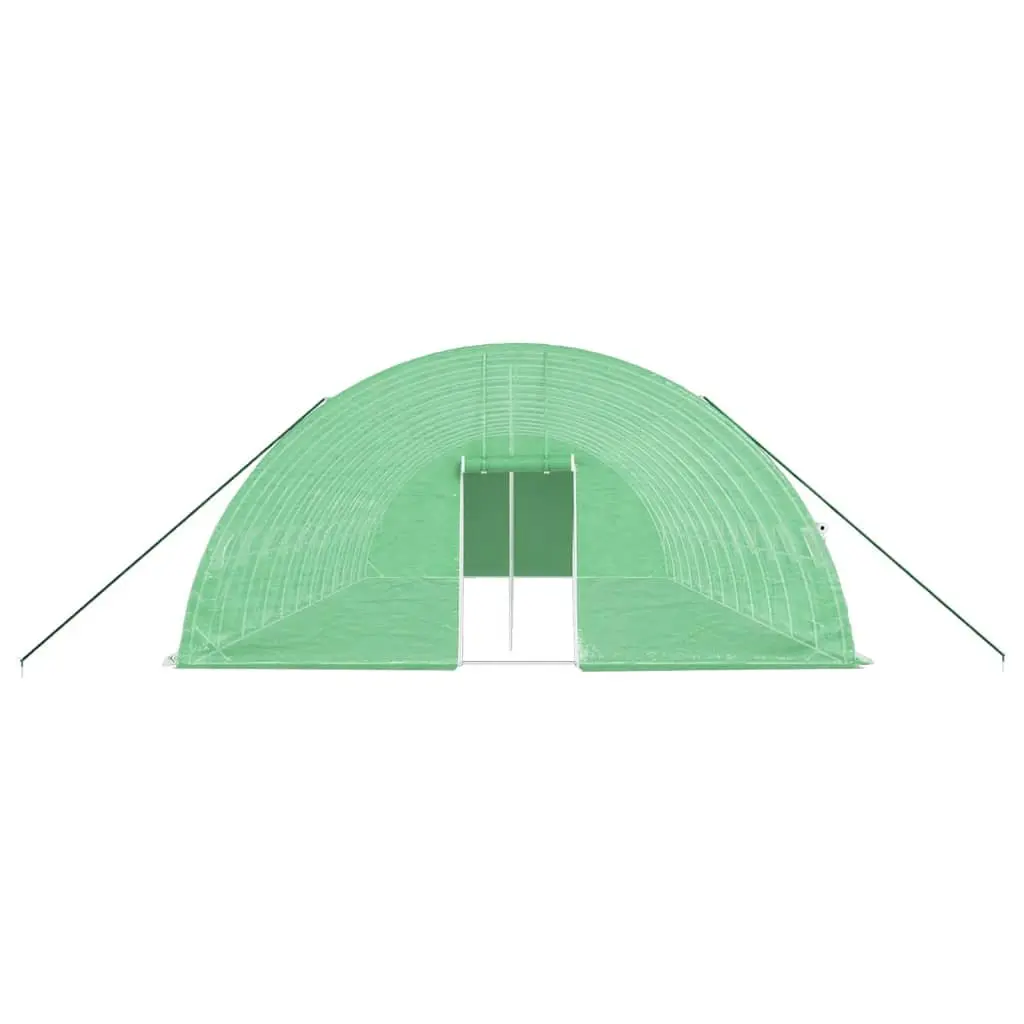 Greenhouse 12x6x2.85m Steel Frame PE Cover 72 sqm Garden Plant Shelter Outdoor