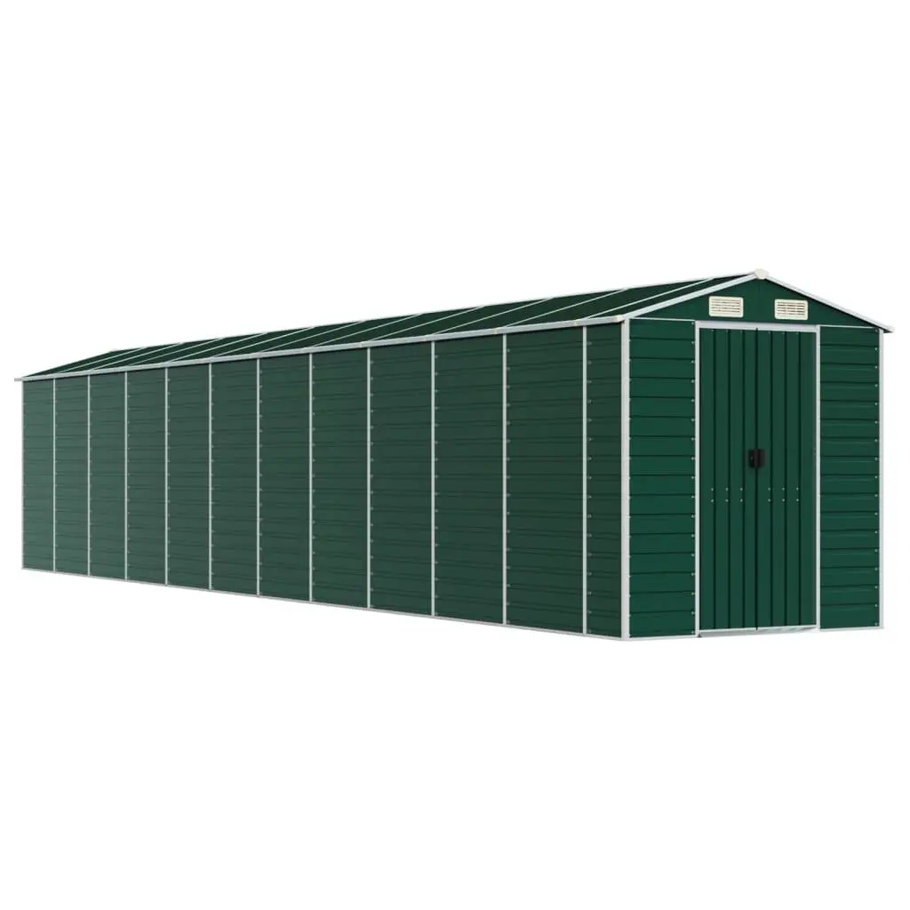 Garden Shed Green Metal Storage Outdoor Tool House Galvanised Steel Structure