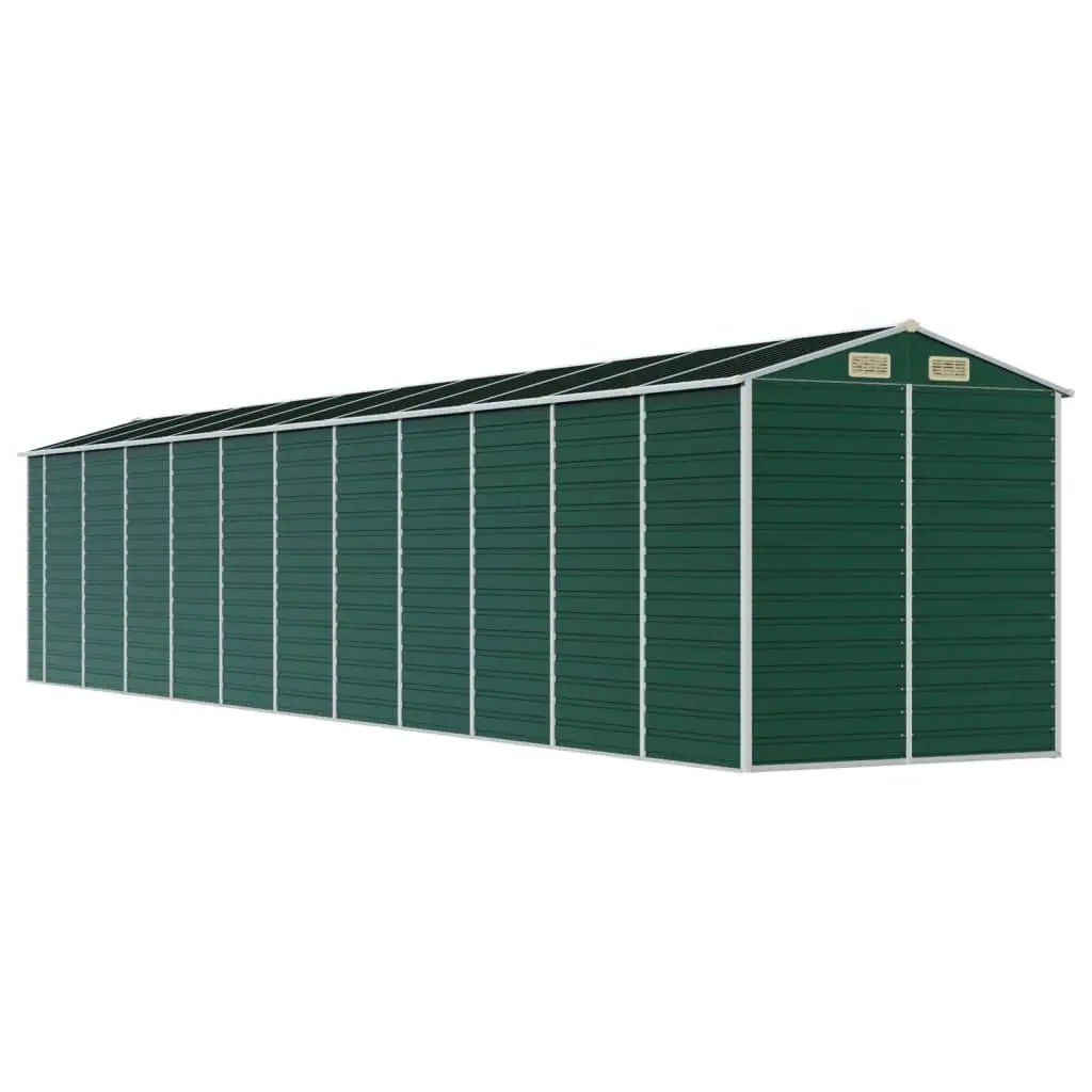 Garden Shed Green Metal Storage Outdoor Tool House Galvanised Steel Structure