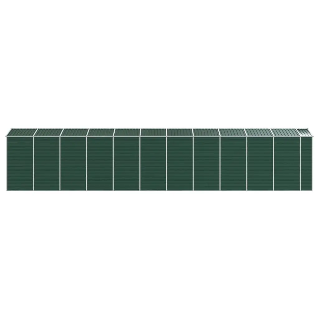 Garden Shed Green Metal Storage Outdoor Tool House Galvanised Steel Structure