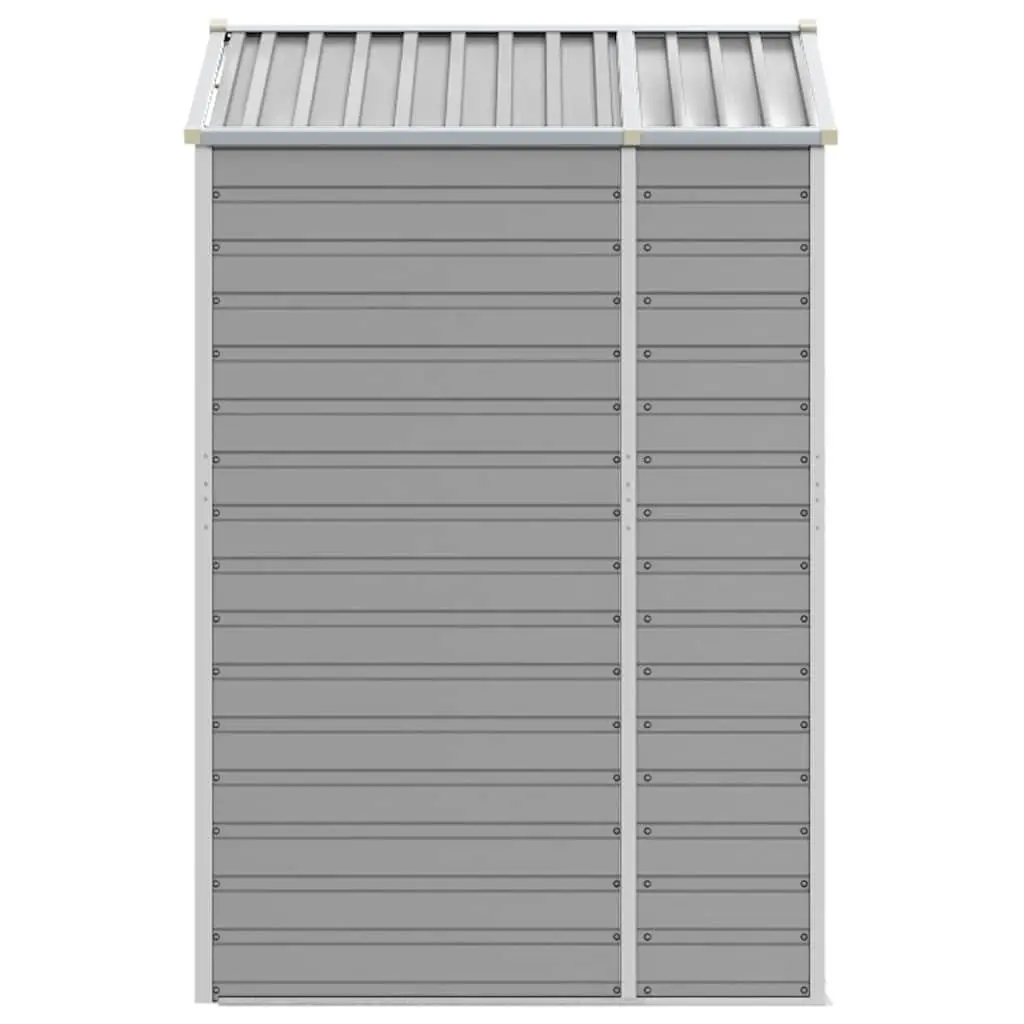 Garden Shed Storage Galvanised Steel Outdoor Tool House Grey 191x130x198cm