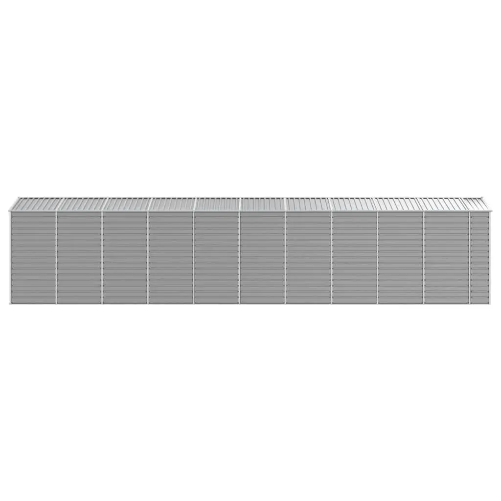Garden Shed Metal Galvanised Steel Grey 191x895x198 cm