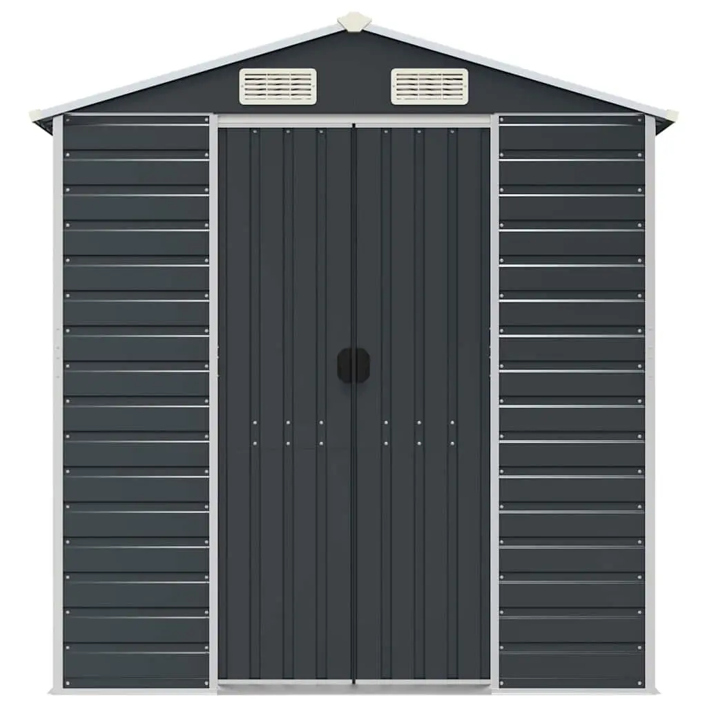 Anthracite Garden Shed 191x130x198 cm for Home Use