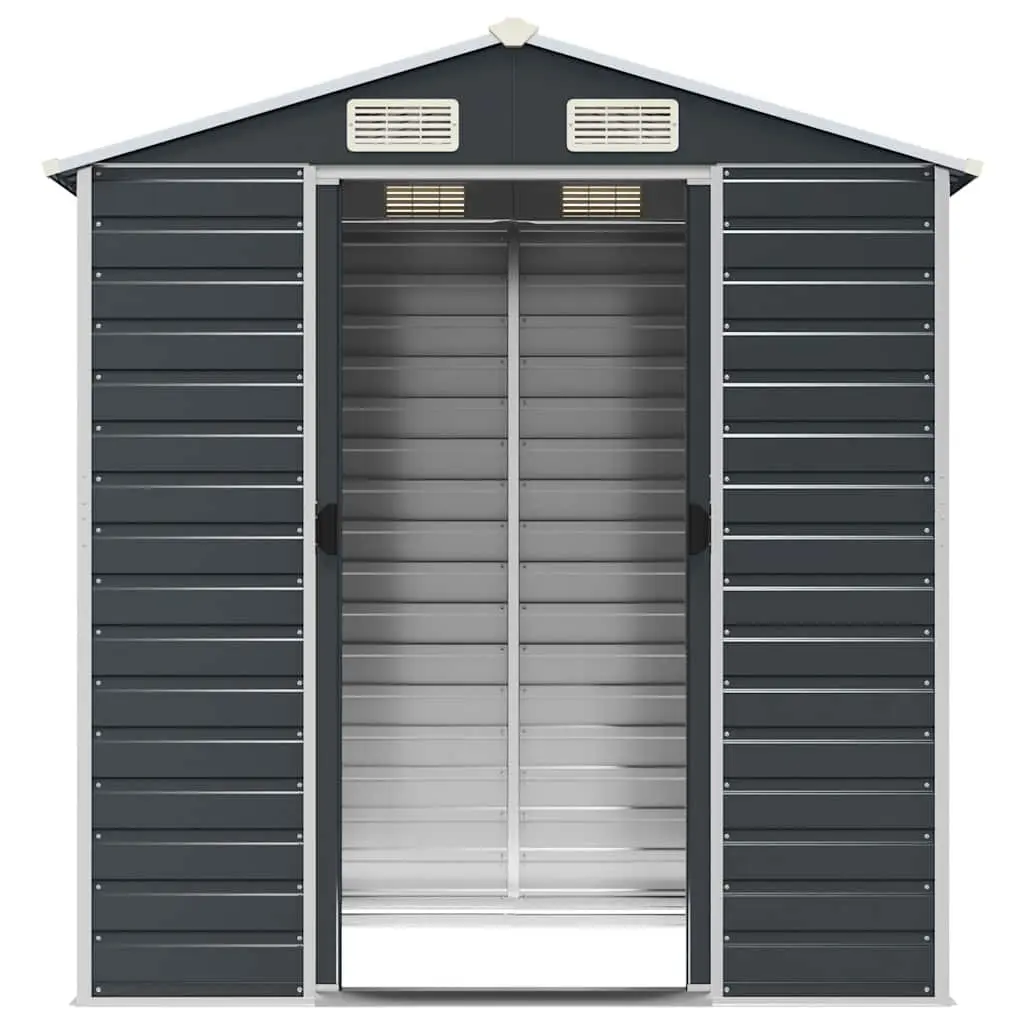 Anthracite Garden Shed 191x130x198 cm for Home Use
