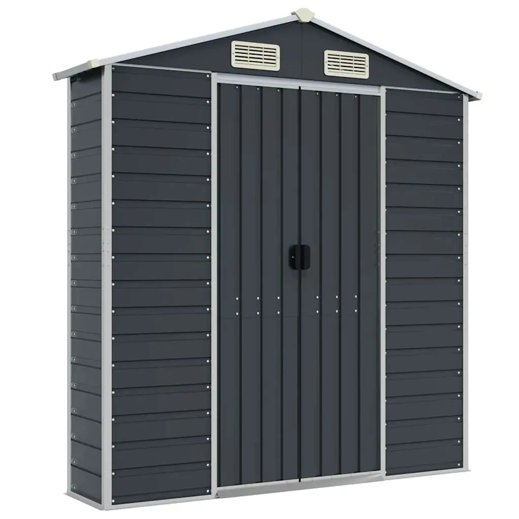 Anthracite Garden Shed 191x130x198 cm for Home Use