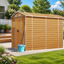 Practical Garden Shed for Tools and Firewood Storage