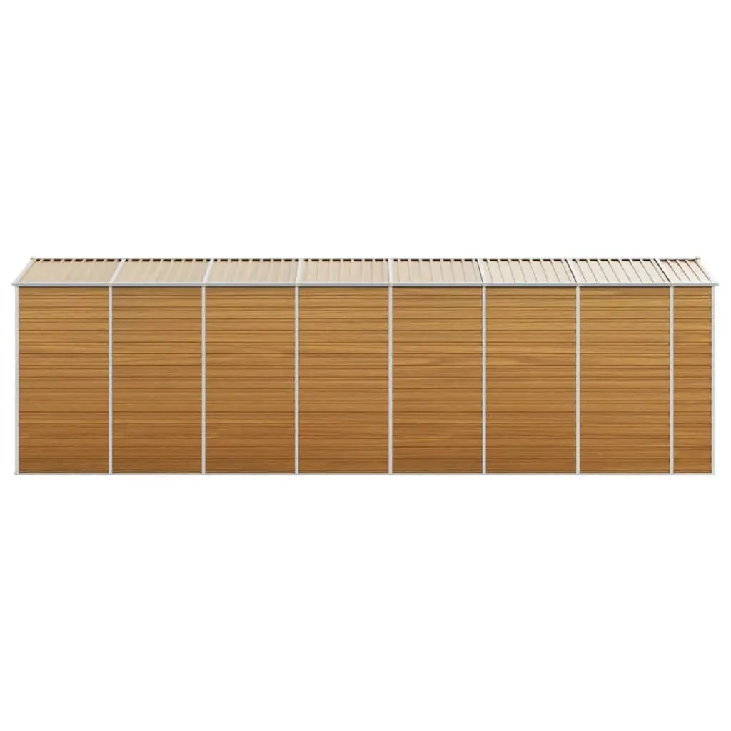Garden Shed Brown Outdoor Storage Metal Galvanised Steel Tool House Organiser