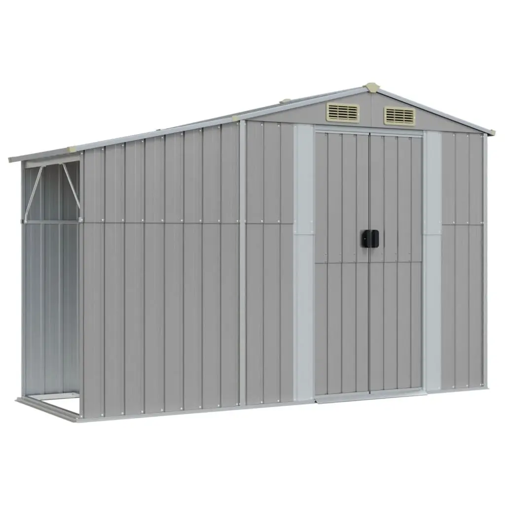 Garden Shed Metal Storage Outdoor Galvanised Steel Grey 277x279x179cm