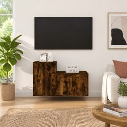 Functional Wall-Mounted TV Cabinet Storage Set