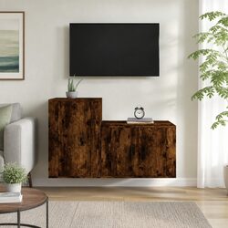 Practical Wall-Mounted TV Cabinet Set for Home Use