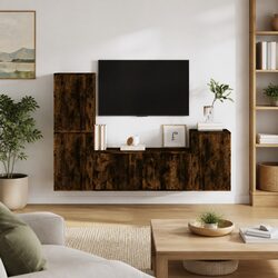 Practical Wall Mounted 4 Piece TV Cabinet Set for Your Home