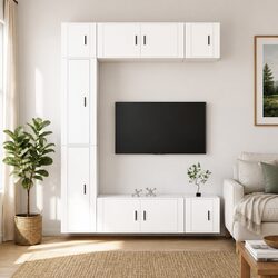 Practical Storage Solutions with 7-Piece TV Cabinet Set