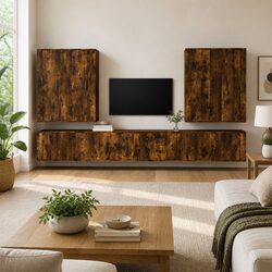 Functional 8-Piece TV Cabinet for Any Room