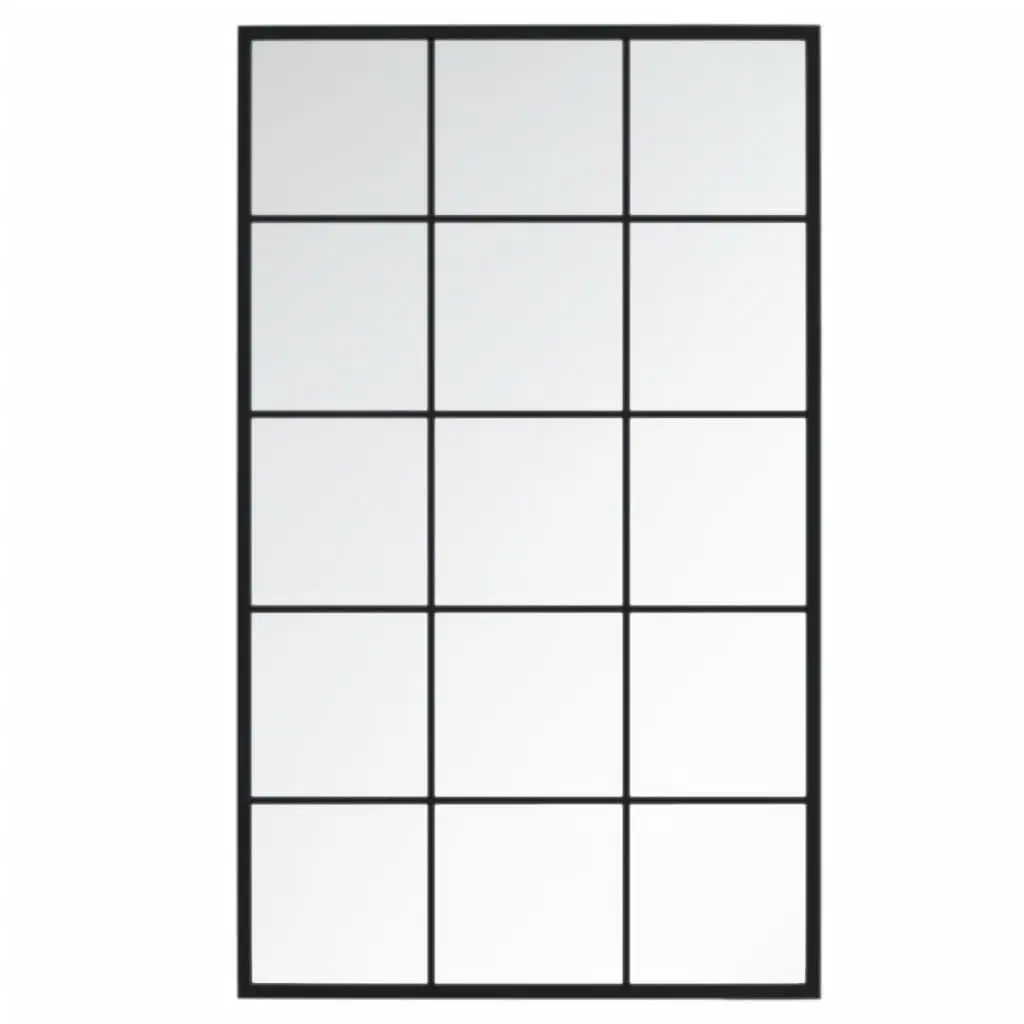 3-Piece Black Wall Mirrors for Home Use