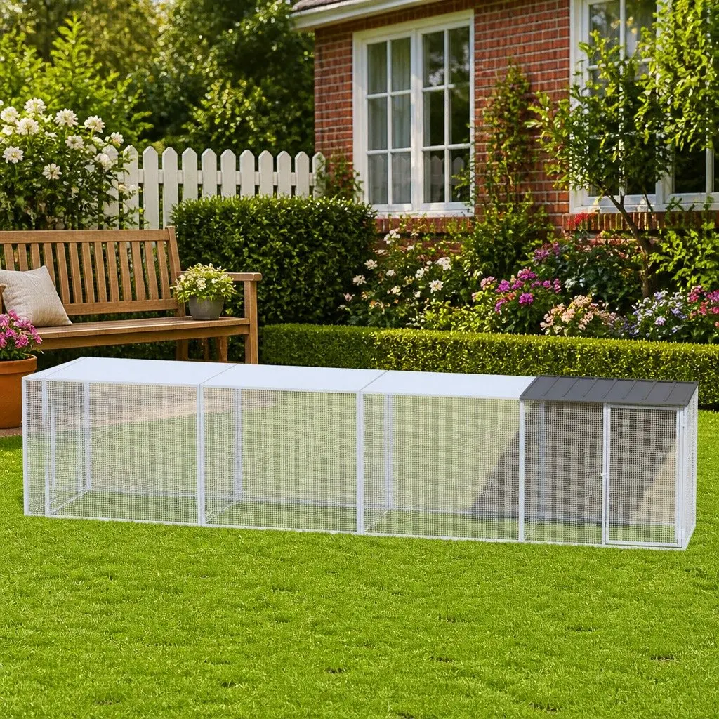 Chicken Cage Galvanised Steel 803 x 98 x 90 cm Anthracite
