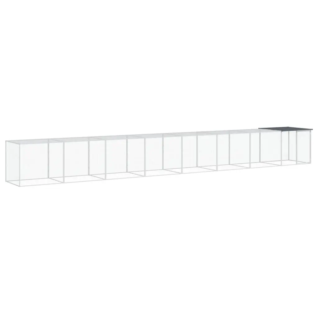 Chicken Cage Galvanised Steel 803 x 98 x 90 cm Anthracite