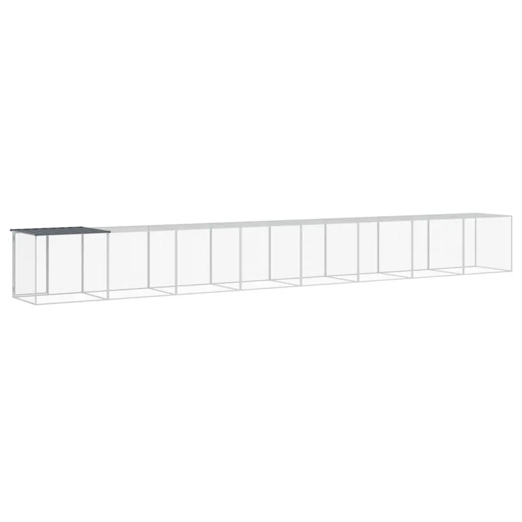 Chicken Cage Galvanised Steel 803 x 98 x 90 cm Anthracite