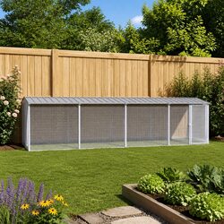 A Practical Grey Chicken Cage for Everyday Use