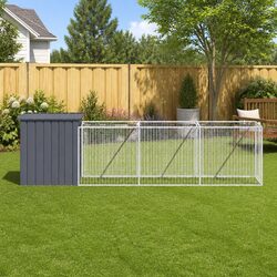 Versatile Dog House with Extended Run for Your Yard