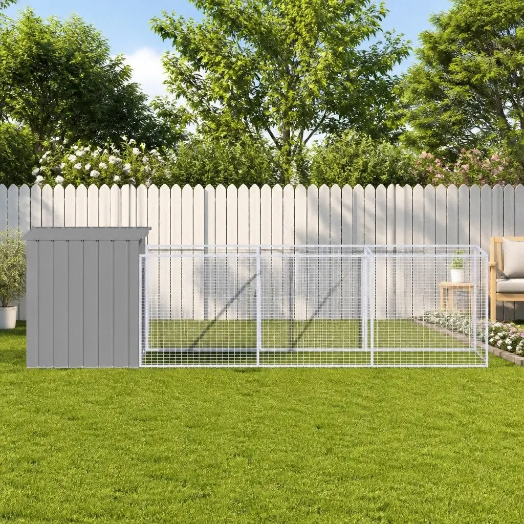 Outdoor Dog House with Extended Run