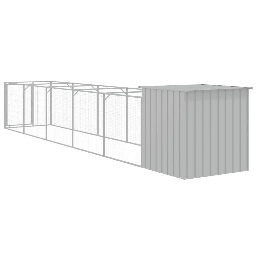 Outdoor Dog House with Extended Run