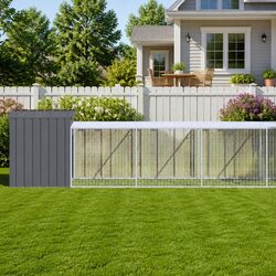 Practical Chicken Cage with Run for Your Home 110x609x110 cm