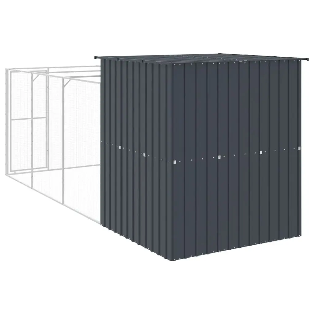 Dog House with Extended Run for Outdoor Use
