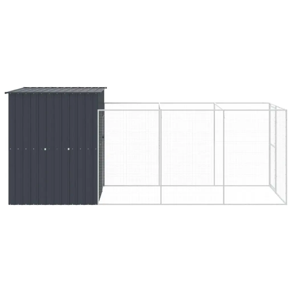 Dog House with Extended Run for Outdoor Use