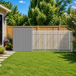 Practical Dog House with Run for Your Outdoor Needs