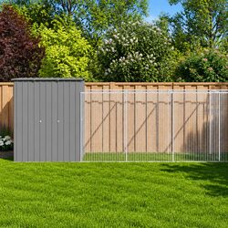 Practical Dog House with Run for Everyday Use