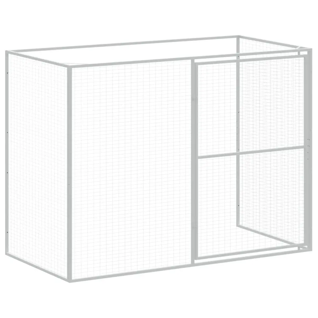 Outdoor Dog House with Run in Anthracite