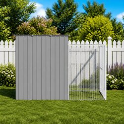 Practical Dog House with Run for Everyday Use