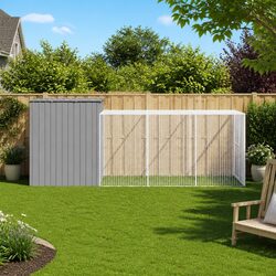 Practical Outdoor Dog House with Extended Run for Pets