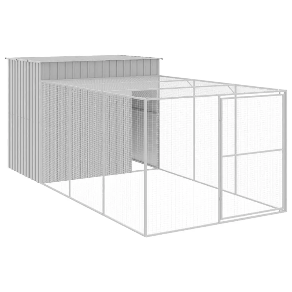 Outdoor Dog House with Extended Run for Pets