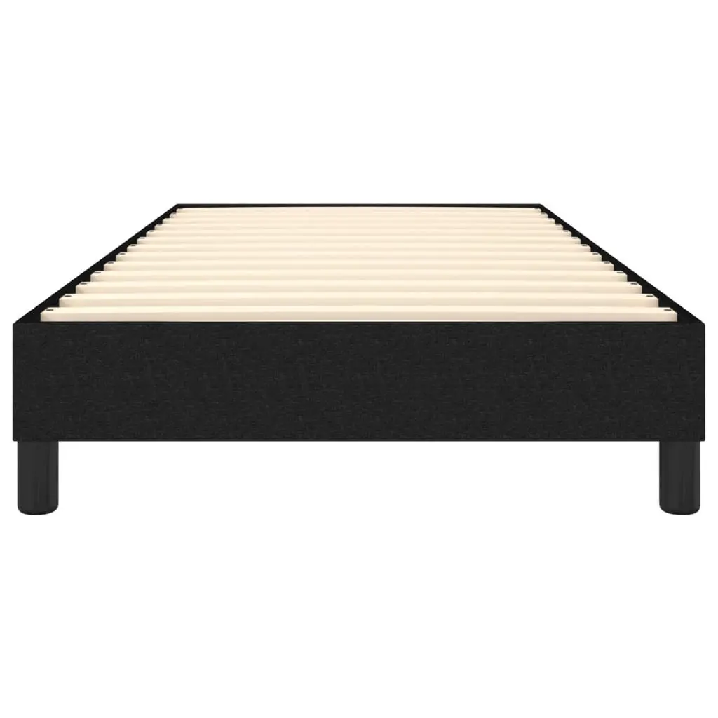 Box Spring Bed Frame Plywood Slats King Single Size Black Fabric
