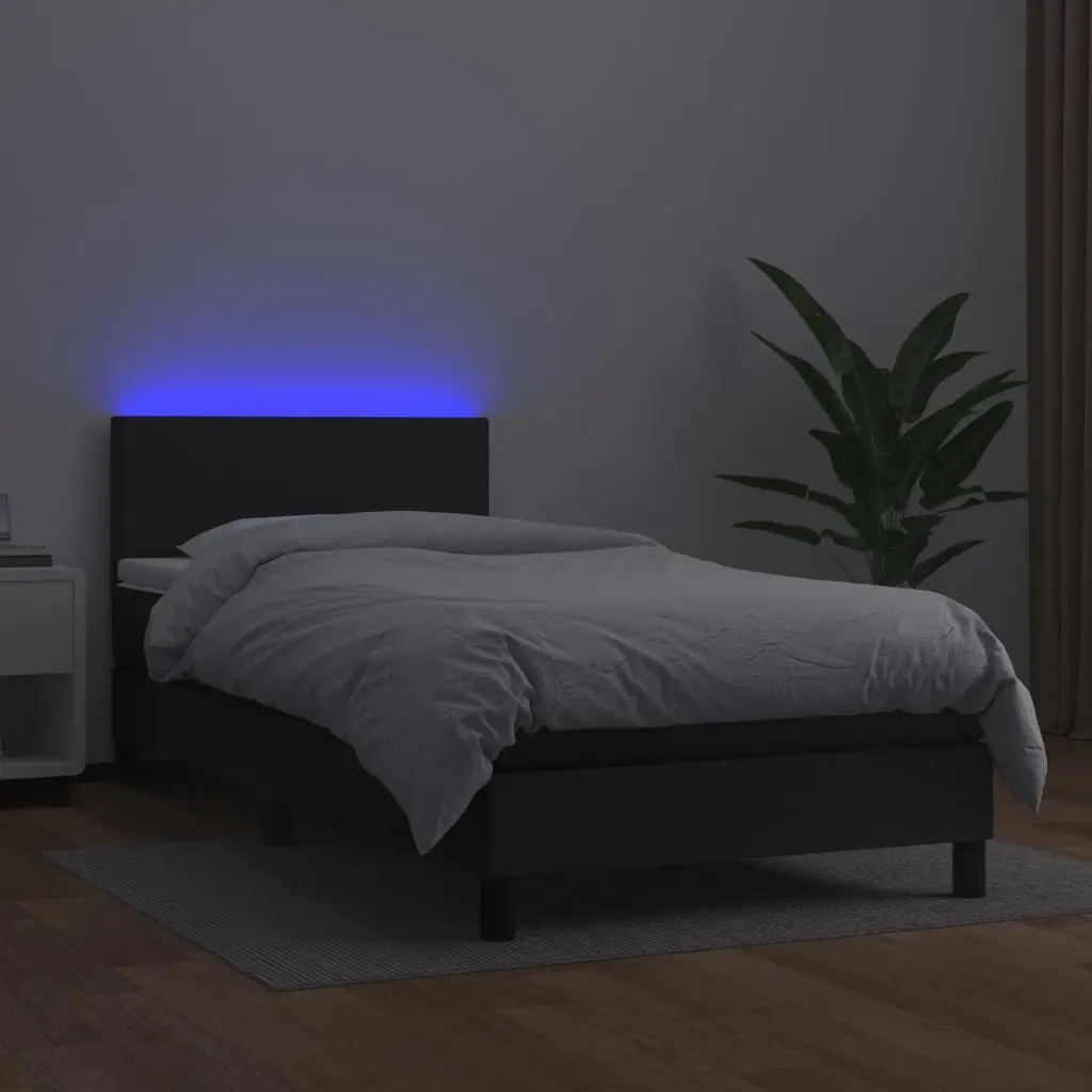 Box Spring Bed with Adjustable Headboard for Various Spaces