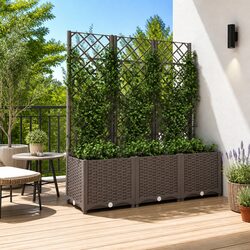 Functional Garden Planter with Trellis for Your Outdoor Space