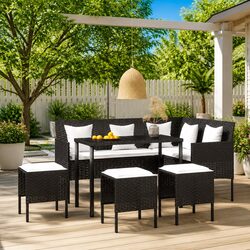 Ideal 5 Piece L-Shaped Outdoor Sofa Set for Any Space
