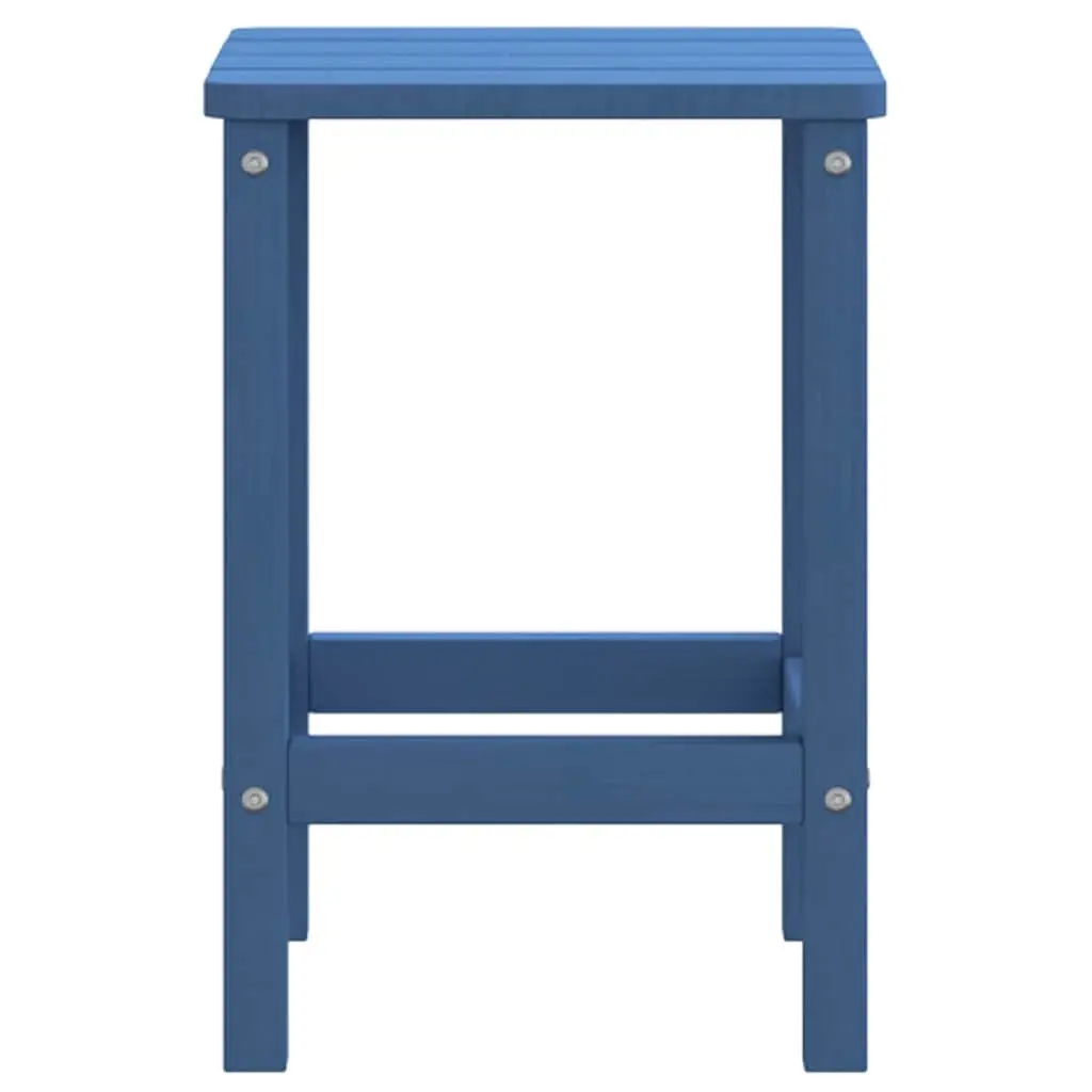 Adirondack Side Table HDPE Small Blue Outdoor Patio Furniture