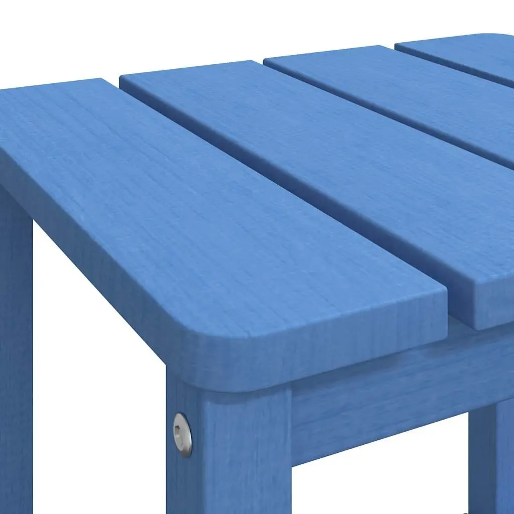 Adirondack Side Table HDPE Small Blue Outdoor Patio Furniture