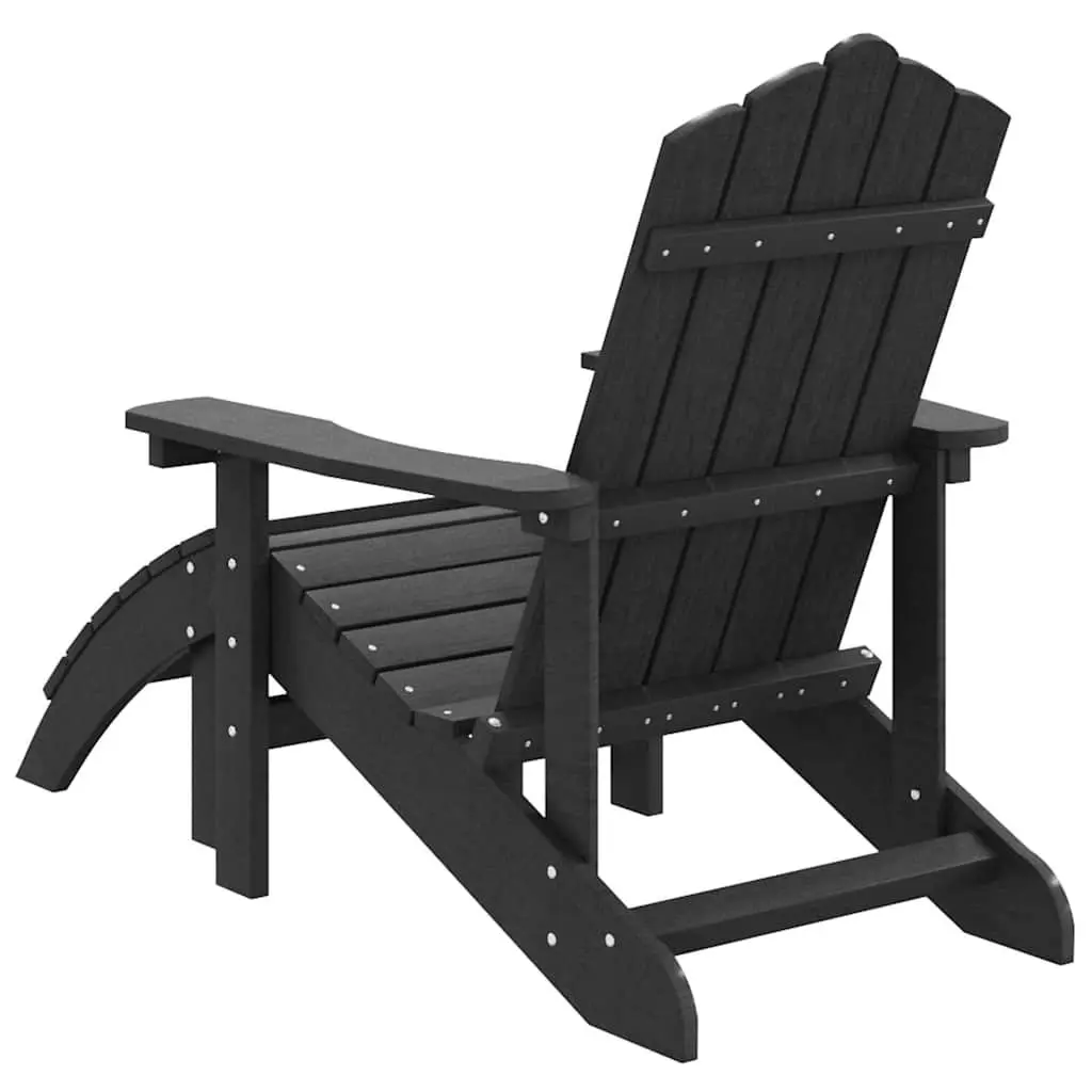 Adirondack Chair with Footstool for Outdoor Comfort