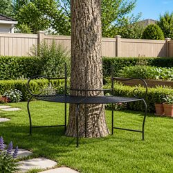 Practical Wrap-Around Tree Bench for Your Garden