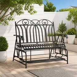 Ideal 2-Seater Glider Bench for Outdoor Relaxation