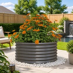 Ideal Galvanised Steel Planter for Home Gardens