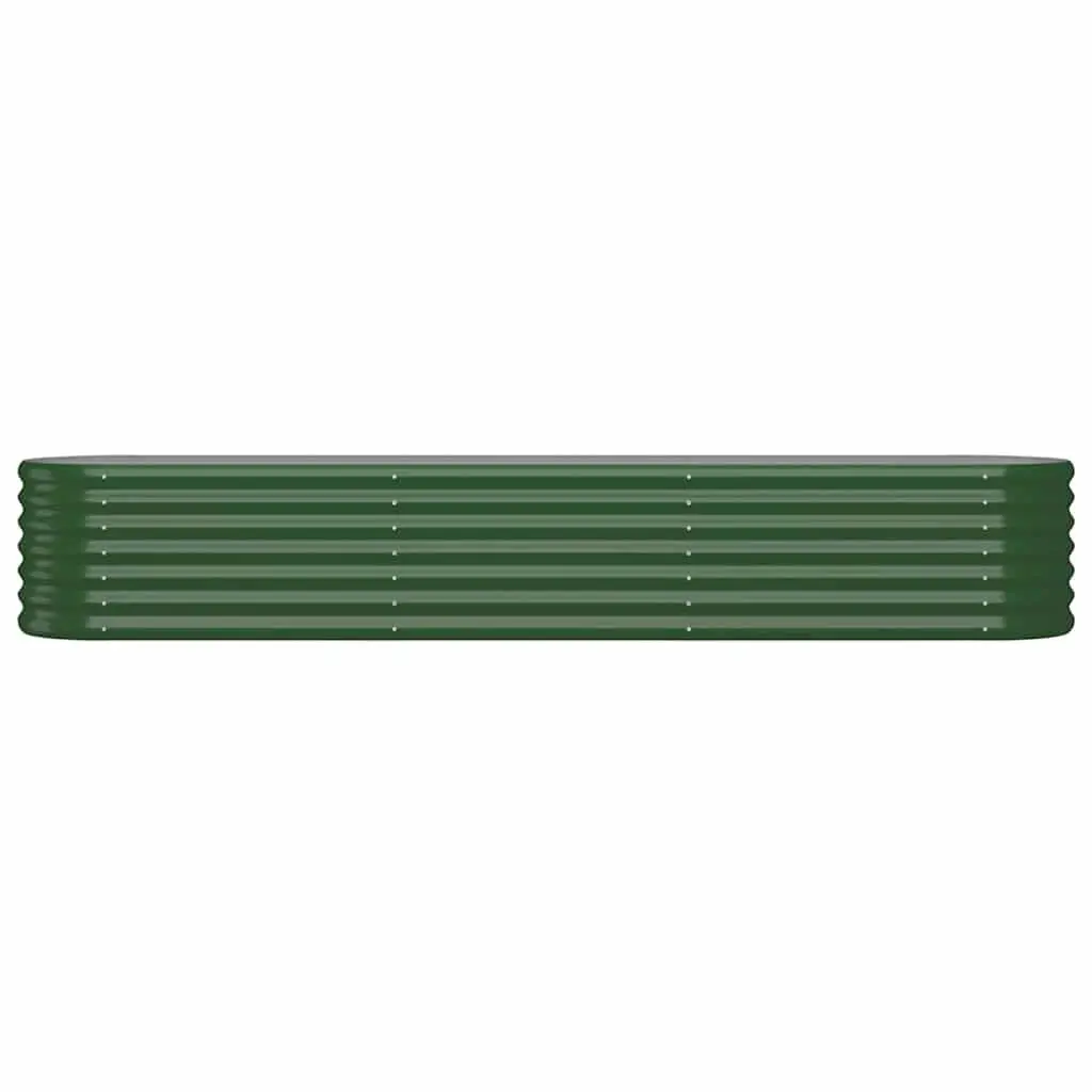 Garden Raised Bed Planter Box Outdoor Vegetable Flower Herb Pot Green Steel