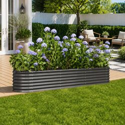 Versatile Raised Bed Planter for Garden and Patio Use