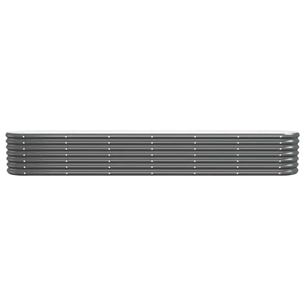 Raised Garden Bed Planter Box Galvanised Steel 260 x 40 x 36 cm Anthracite