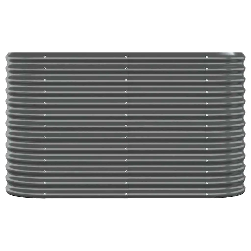 Garden Raised Bed Planter Box Galvanised Steel Frame 114 x 40 x 68 cm Anthracite
