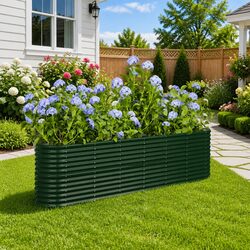Versatile Green Raised Bed Planter for Your Garden or Balcony
