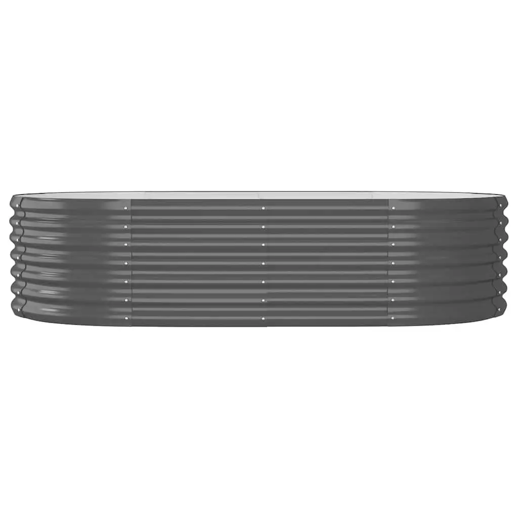 Garden Raised Bed Galvanised Steel Planter Outdoor Vegetables Flowers Herbs